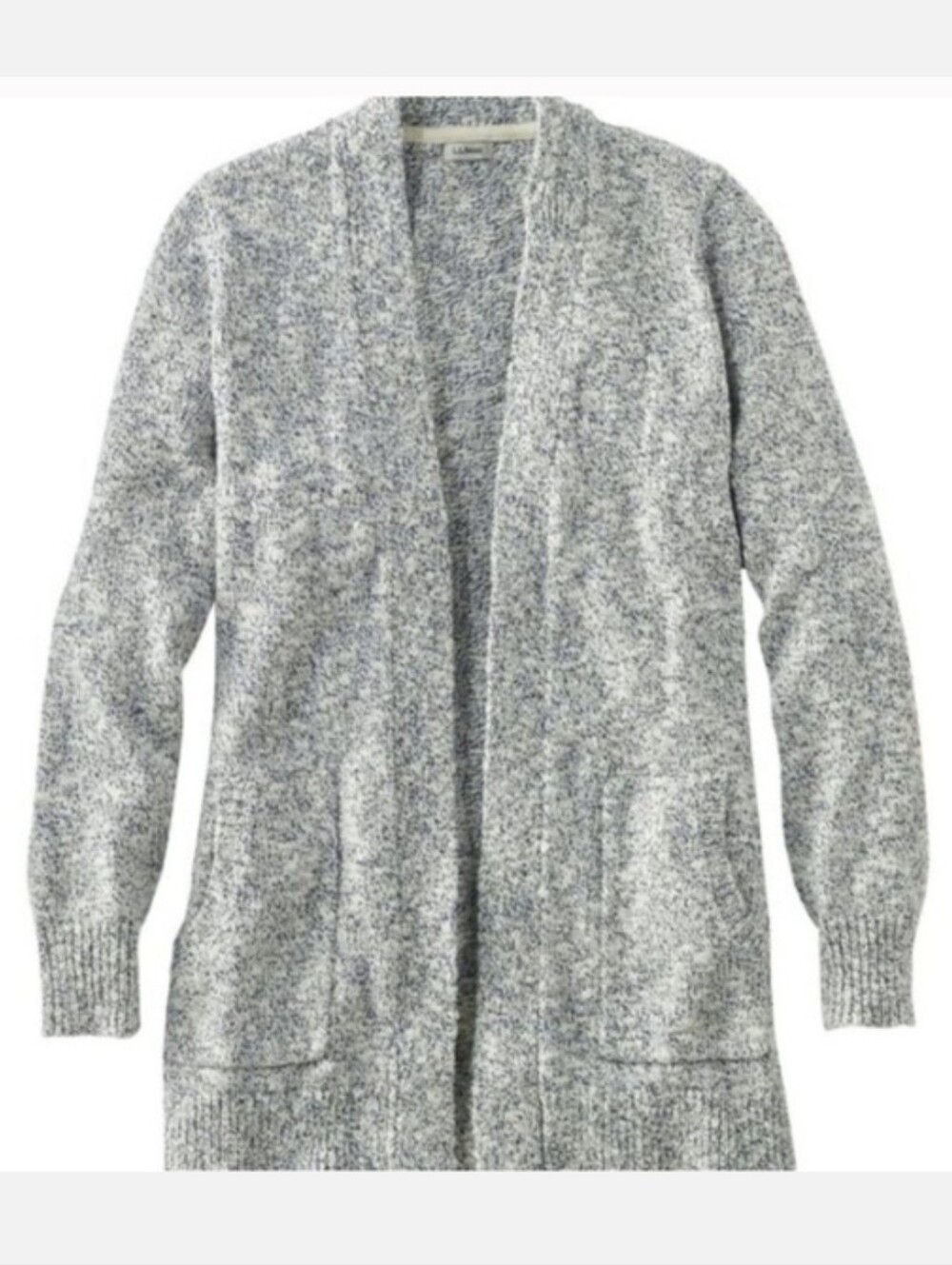 L.L. Bean Heather Gray Ragg Cardigan
